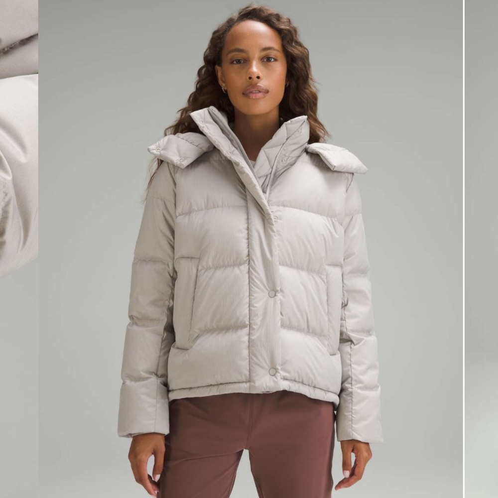 Lululemon Wunder Puff Jacket, size 6 - Heathered Natural Ivory. EUC!